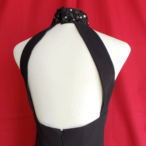 Gown Black 3/4 length size 6 "After Five" - Picture 2 of 7